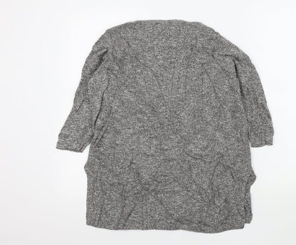 Womens UK Size 12 New Look Grey Henley Jumper