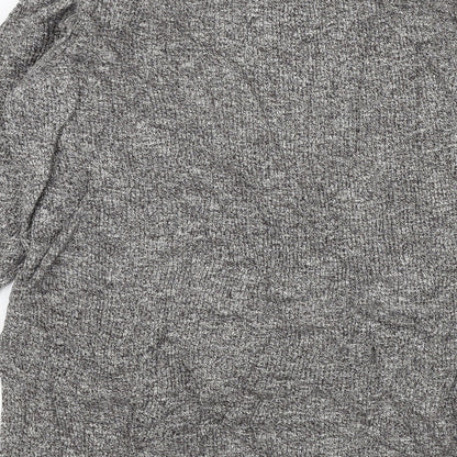 Womens UK Size 12 New Look Grey Henley Jumper