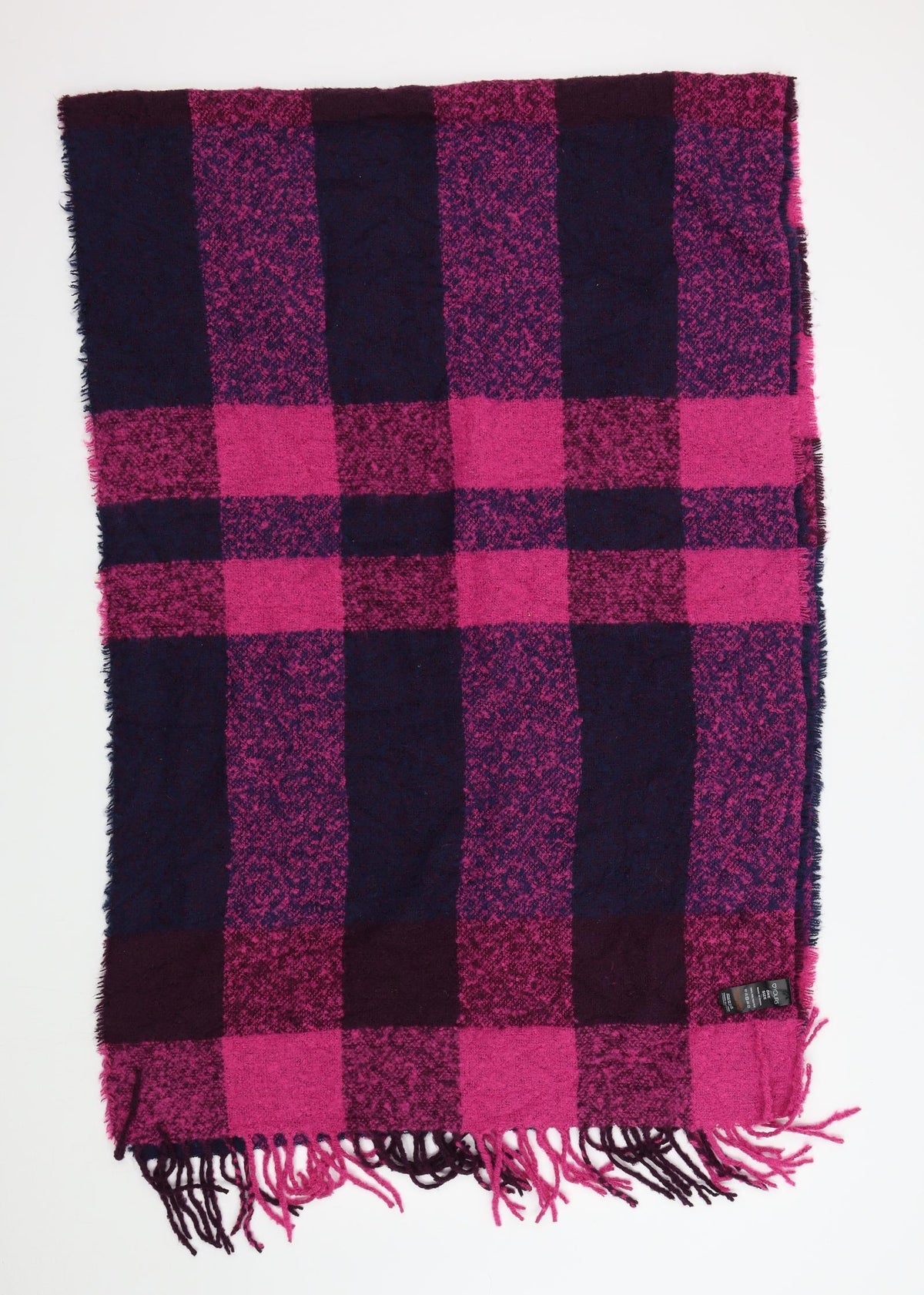 Yours Womens Pink Check   Scarf