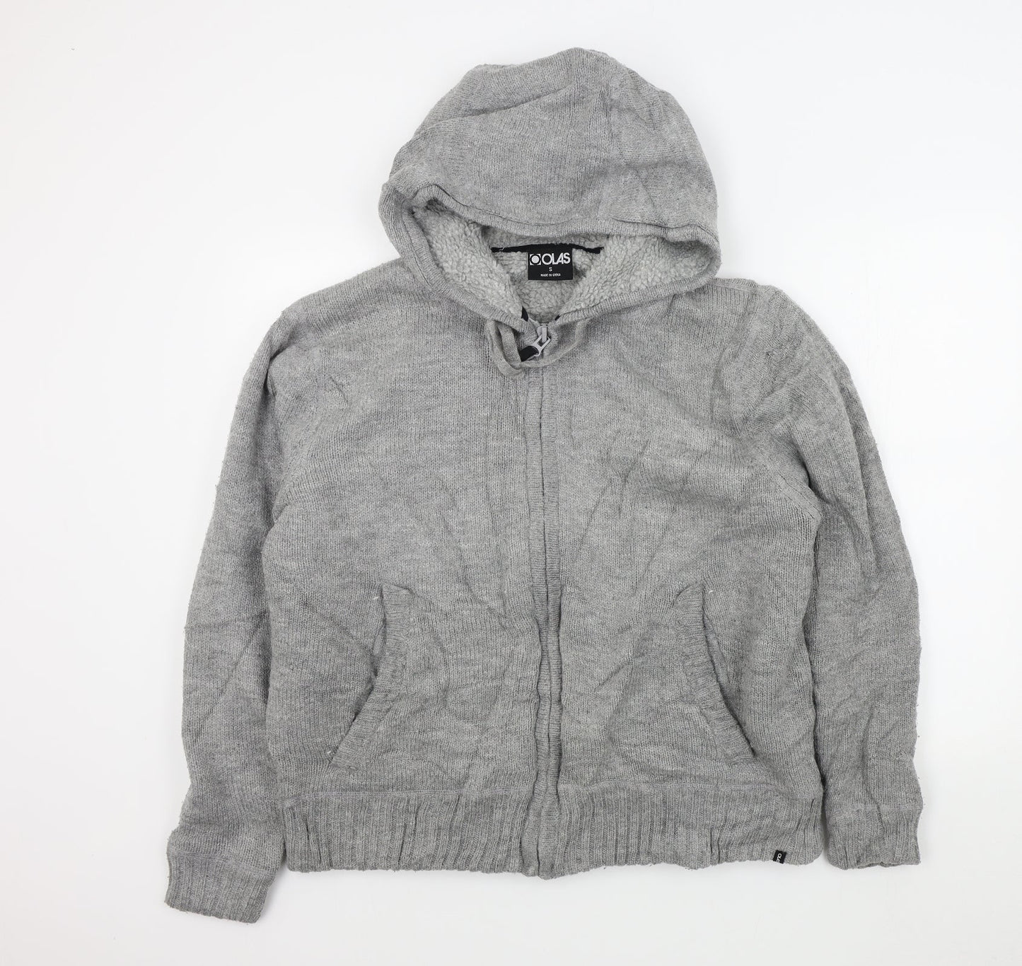 olas Mens Grey   Full Zip Jumper Size S