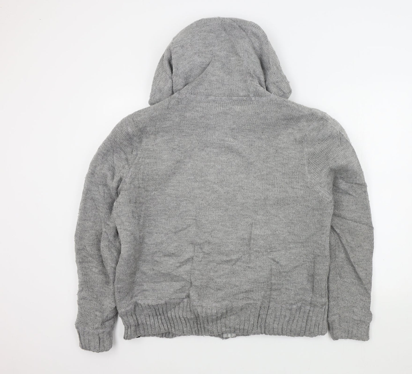 olas Mens Grey   Full Zip Jumper Size S
