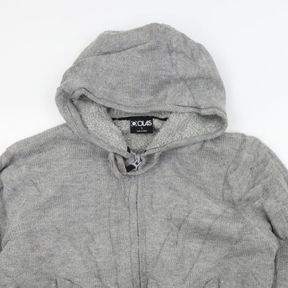 olas Mens Grey   Full Zip Jumper Size S