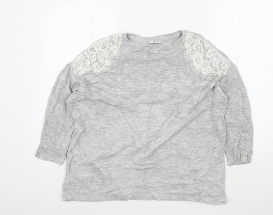 TU Womens Grey   Pullover Jumper Size 14