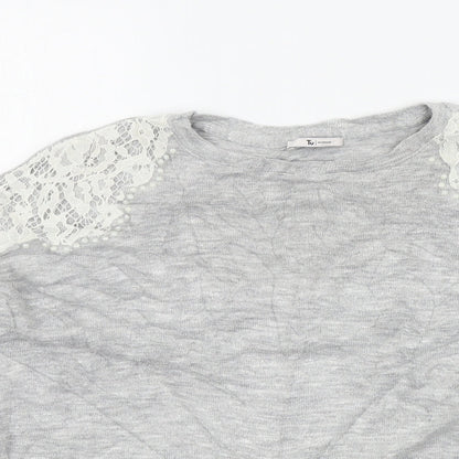 TU Womens Grey   Pullover Jumper Size 14
