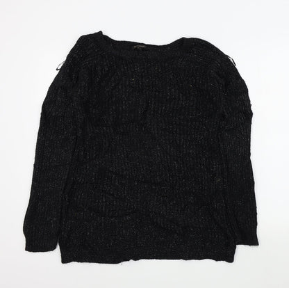 qud london Womens Black   Pullover Jumper Size M