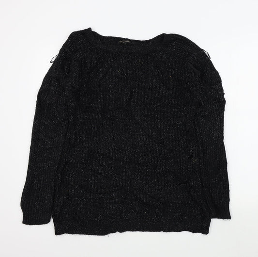 qud london Womens Black   Pullover Jumper Size M