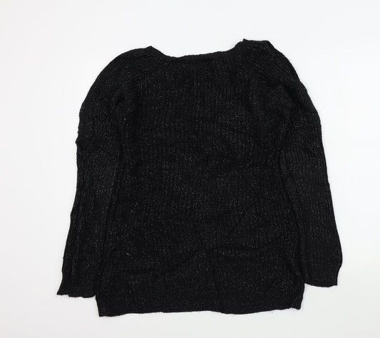 qud london Womens Black   Pullover Jumper Size M