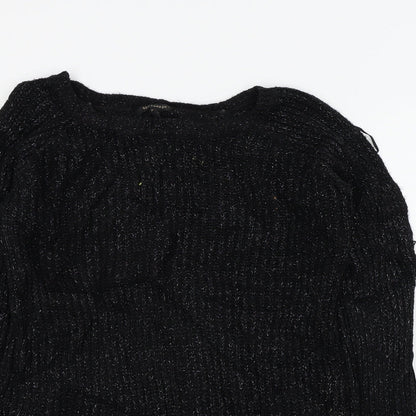 qud london Womens Black   Pullover Jumper Size M