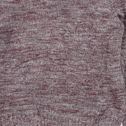 solid Mens Purple   Pullover Jumper Size L