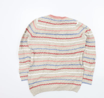 Womens UK Size 10 isle Beige Pullover Jumper