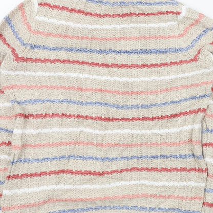 Womens UK Size 10 isle Beige Pullover Jumper