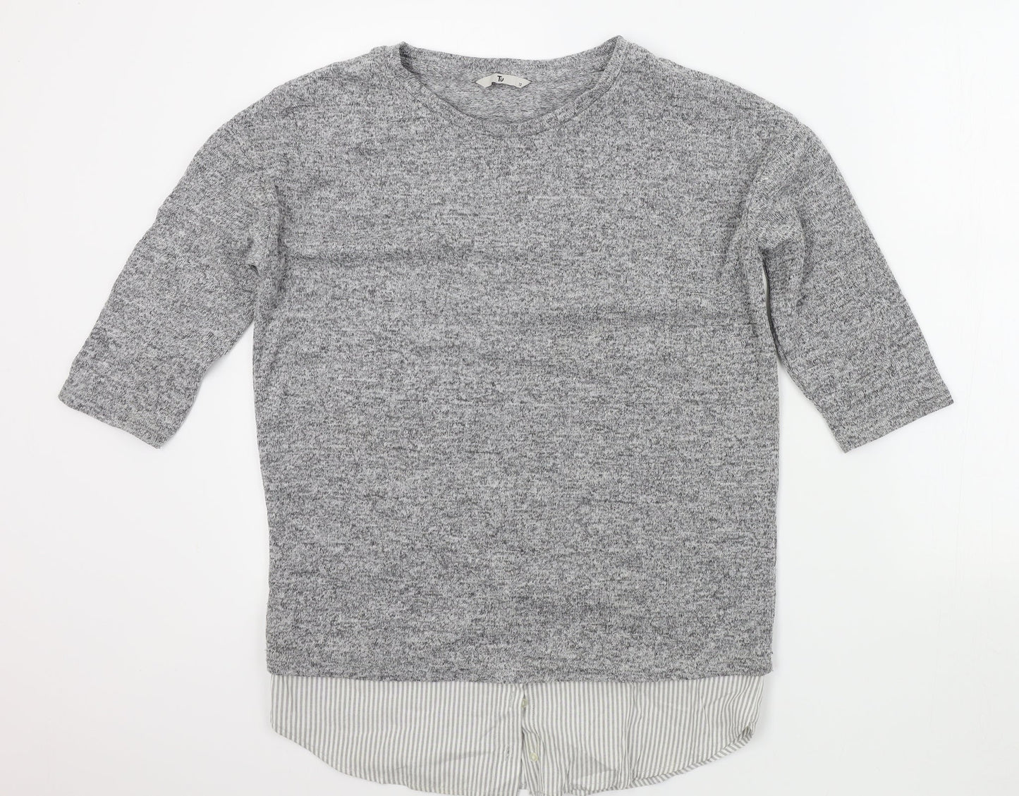 TU Womens Grey   Pullover Jumper Size 10