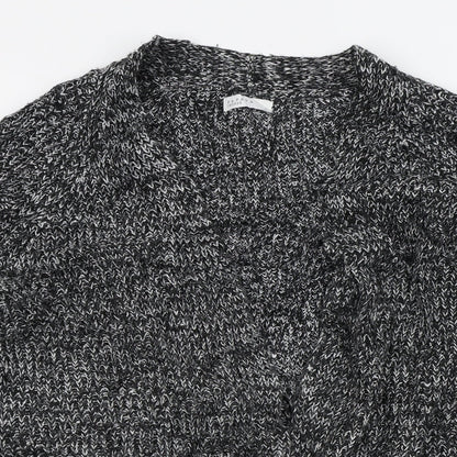 Womens UK Size L Papaya Black Cardigan Jumper