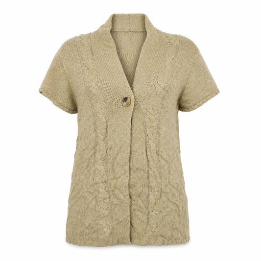 Womens UK Size M EAST Brown Cardigan Jumper