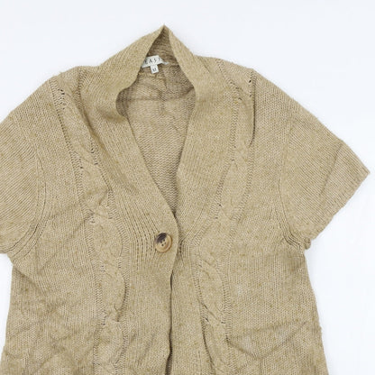EAST Womens Brown   Cardigan Jumper Size M