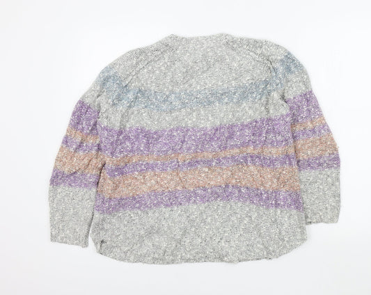 Debenhams Womens Multicoloured Striped  Pullover Jumper Size 16