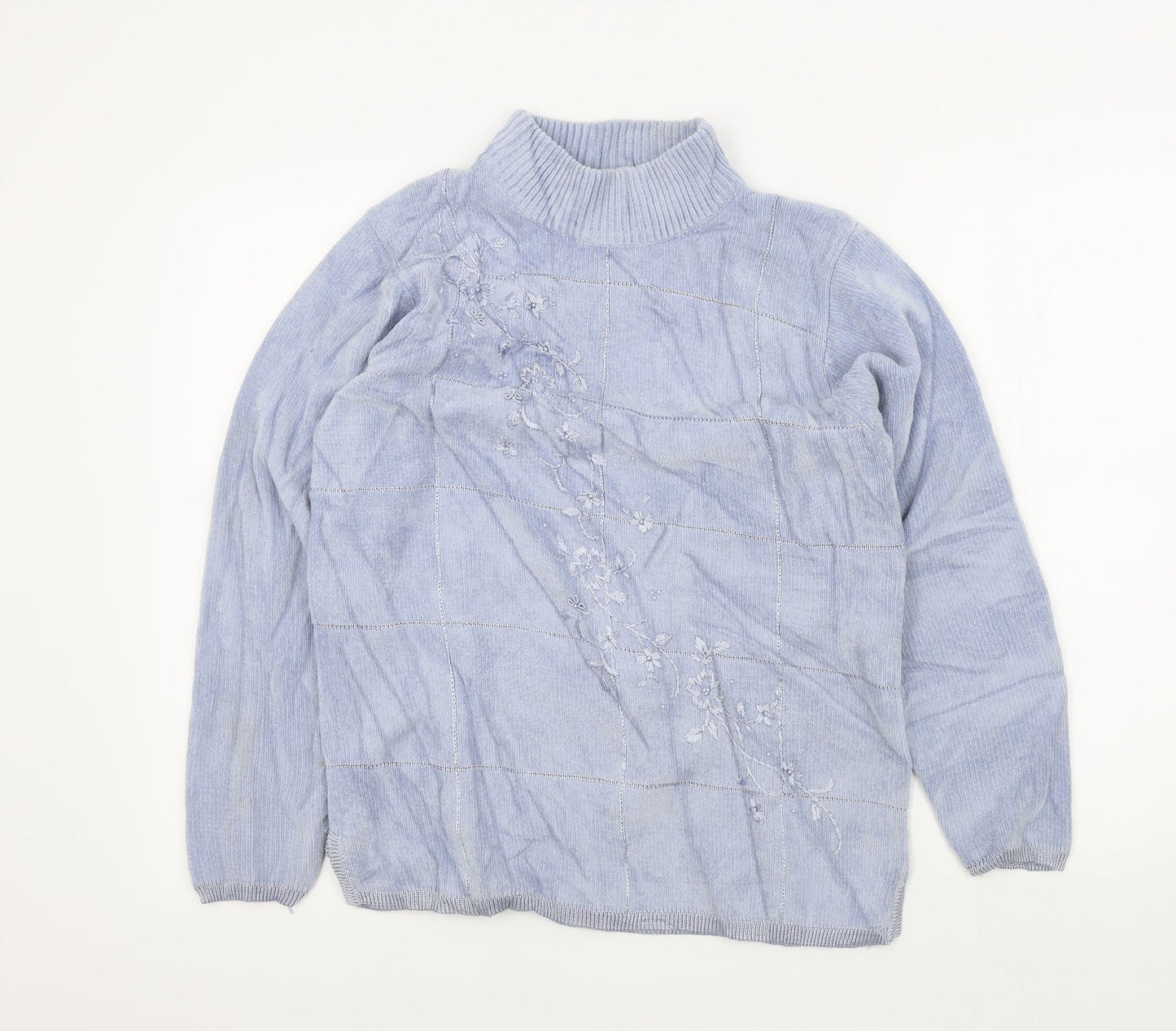 Womens UK Size S REFLECT Blue Pullover Jumper