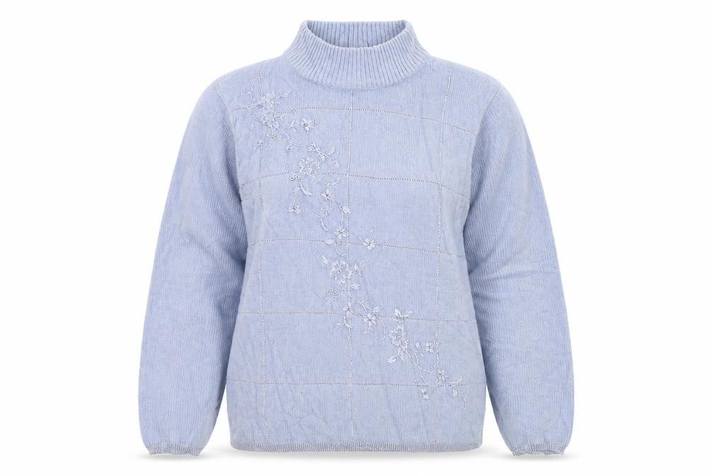 Womens UK Size S REFLECT Blue Pullover Jumper