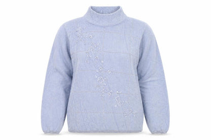 Womens UK Size S REFLECT Blue Pullover Jumper