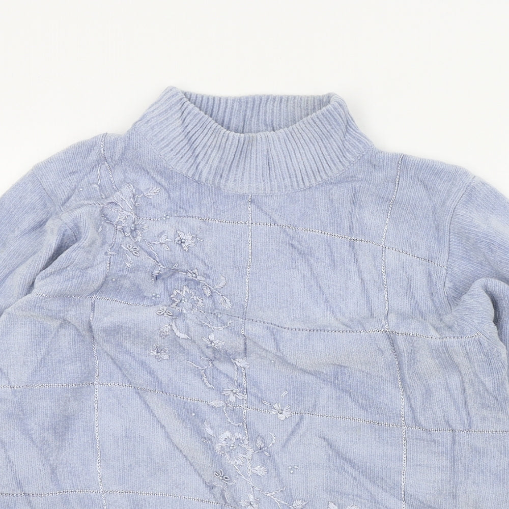 Womens UK Size S REFLECT Blue Pullover Jumper