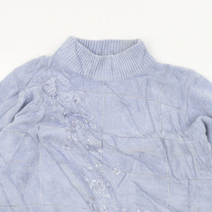 Womens UK Size S REFLECT Blue Pullover Jumper