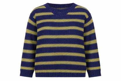 Louche Womens Blue Striped  Pullover Jumper Size 10