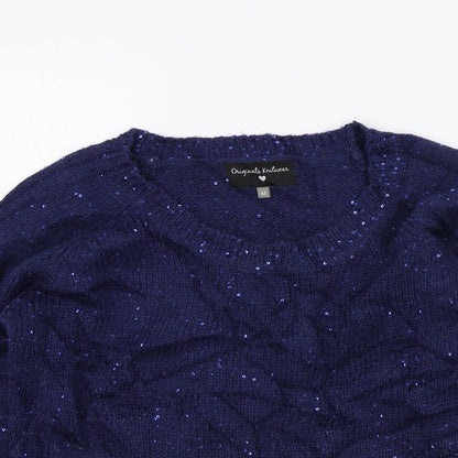 ORIGINALS Womens Blue   Pullover Jumper Size M