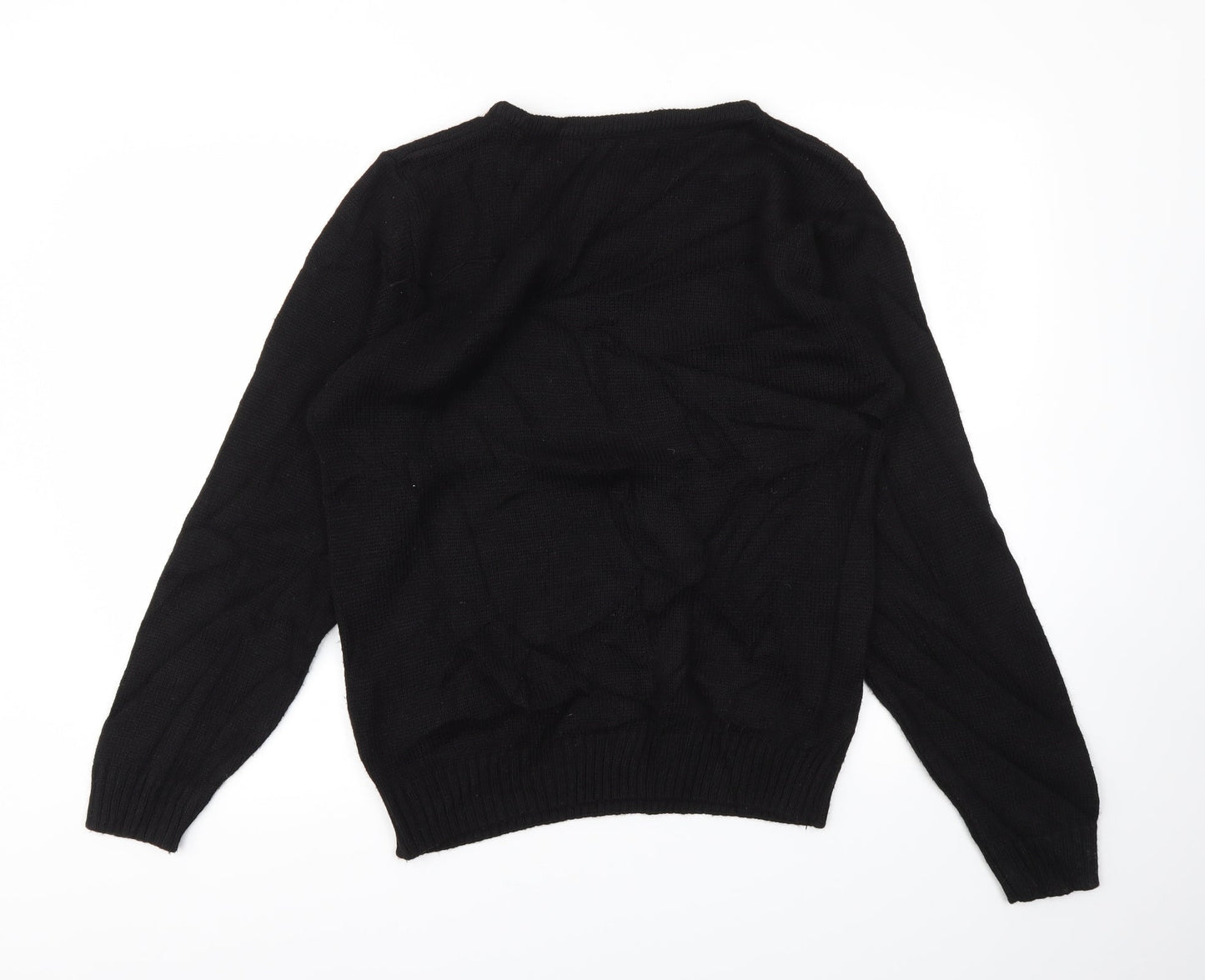Boohoo Womens Black   Pullover Jumper Size L