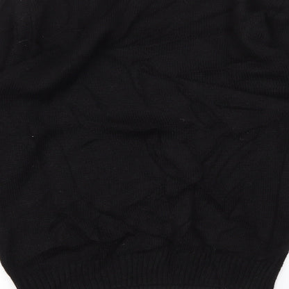 Boohoo Womens Black   Pullover Jumper Size L