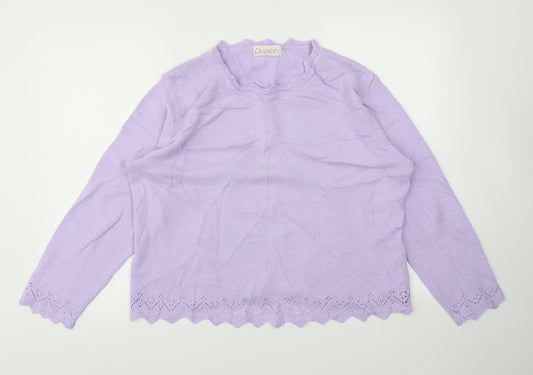 Daxon Womens Purple   Pullover Jumper Size 18