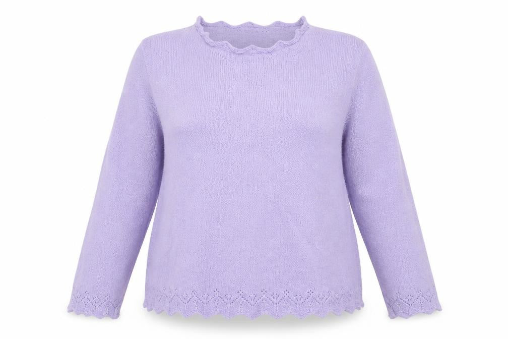 Womens UK Size 18 Daxon Purple Pullover Jumper