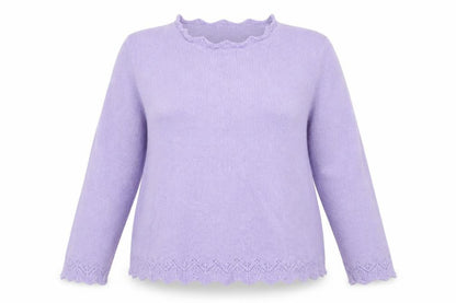 Womens UK Size 18 Daxon Purple Pullover Jumper