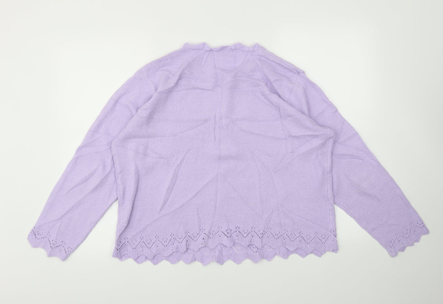 Womens UK Size 18 Daxon Purple Pullover Jumper