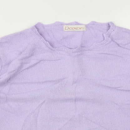 Womens UK Size 18 Daxon Purple Pullover Jumper