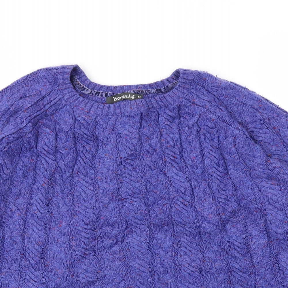 Womens UK Size M Bonmarché Blue Pullover Jumper