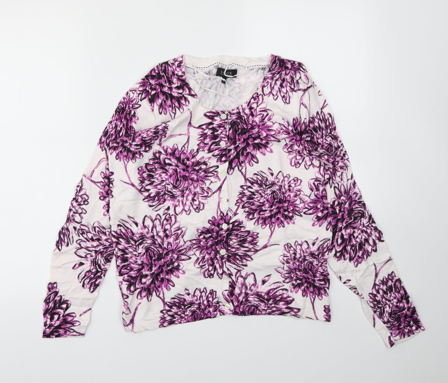 Womens UK Size 10 Matalan Purple Cardigan Jumper