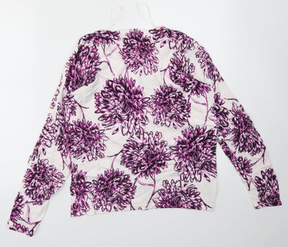 Womens UK Size 10 Matalan Purple Cardigan Jumper