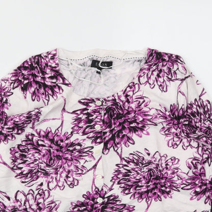 Womens UK Size 10 Matalan Purple Cardigan Jumper