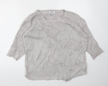 Womens UK Size 14 NEXT Silver Pullover Jumper