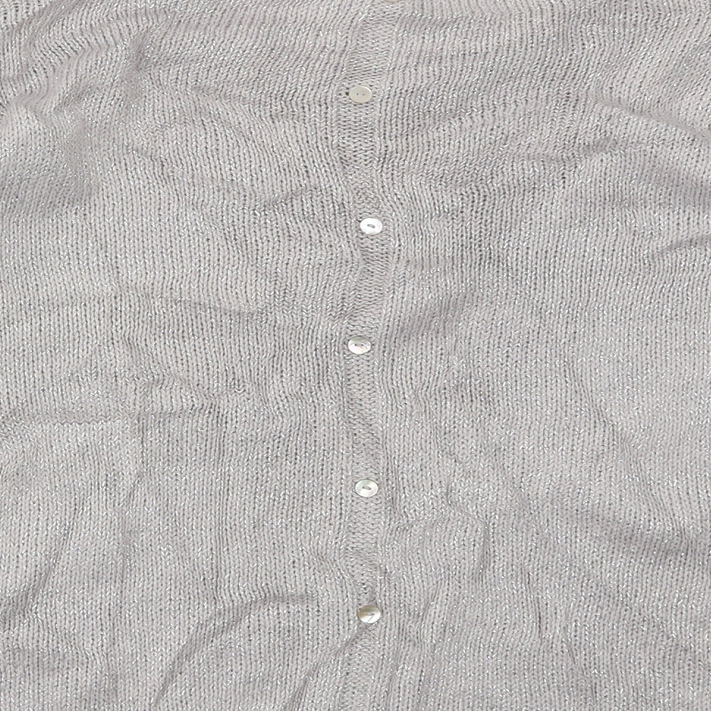 Womens UK Size 14 NEXT Silver Pullover Jumper