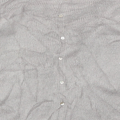 Womens UK Size 14 NEXT Silver Pullover Jumper