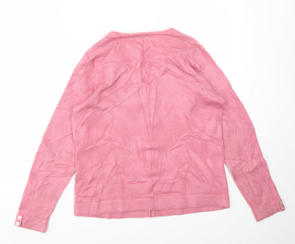 Womens UK Size S BM Pink Cardigan Jumper