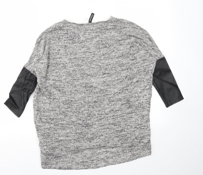 Womens UK Size XS H&M Grey Pullover Jumper
