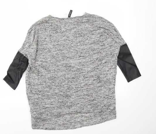 Womens UK Size XS H&M Grey Pullover Jumper