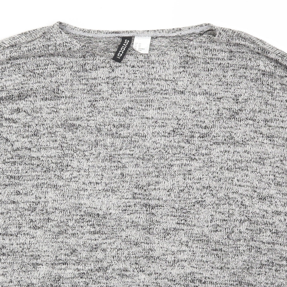 Womens UK Size XS H&M Grey Pullover Jumper