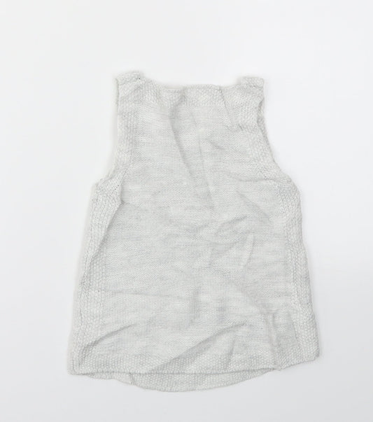 F&F Girls Grey   Jumper Dress  Size 9-12 Months