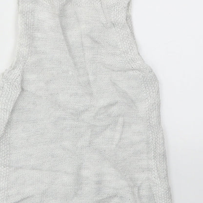 F&F Girls Grey   Jumper Dress  Size 9-12 Months