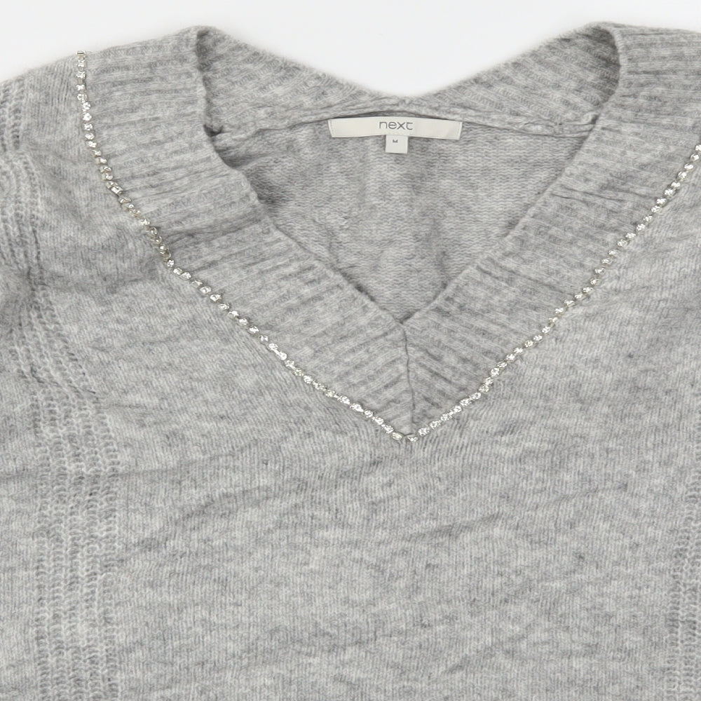 Womens UK Size M NEXT Grey Pullover Jumper