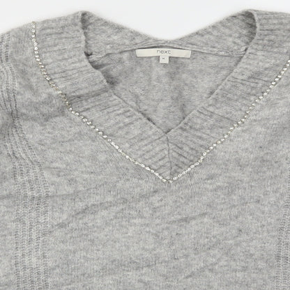 Womens UK Size M NEXT Grey Pullover Jumper