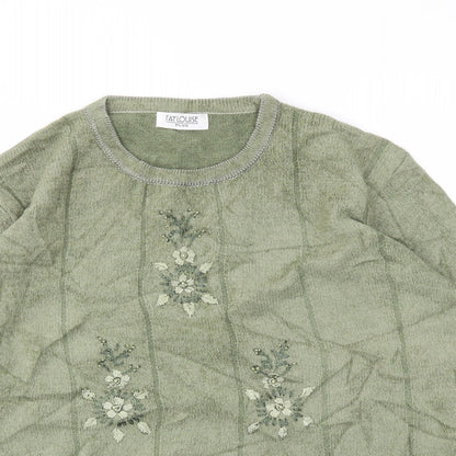 FAYLOUISE  Womens Green   Basic T-Shirt One Size